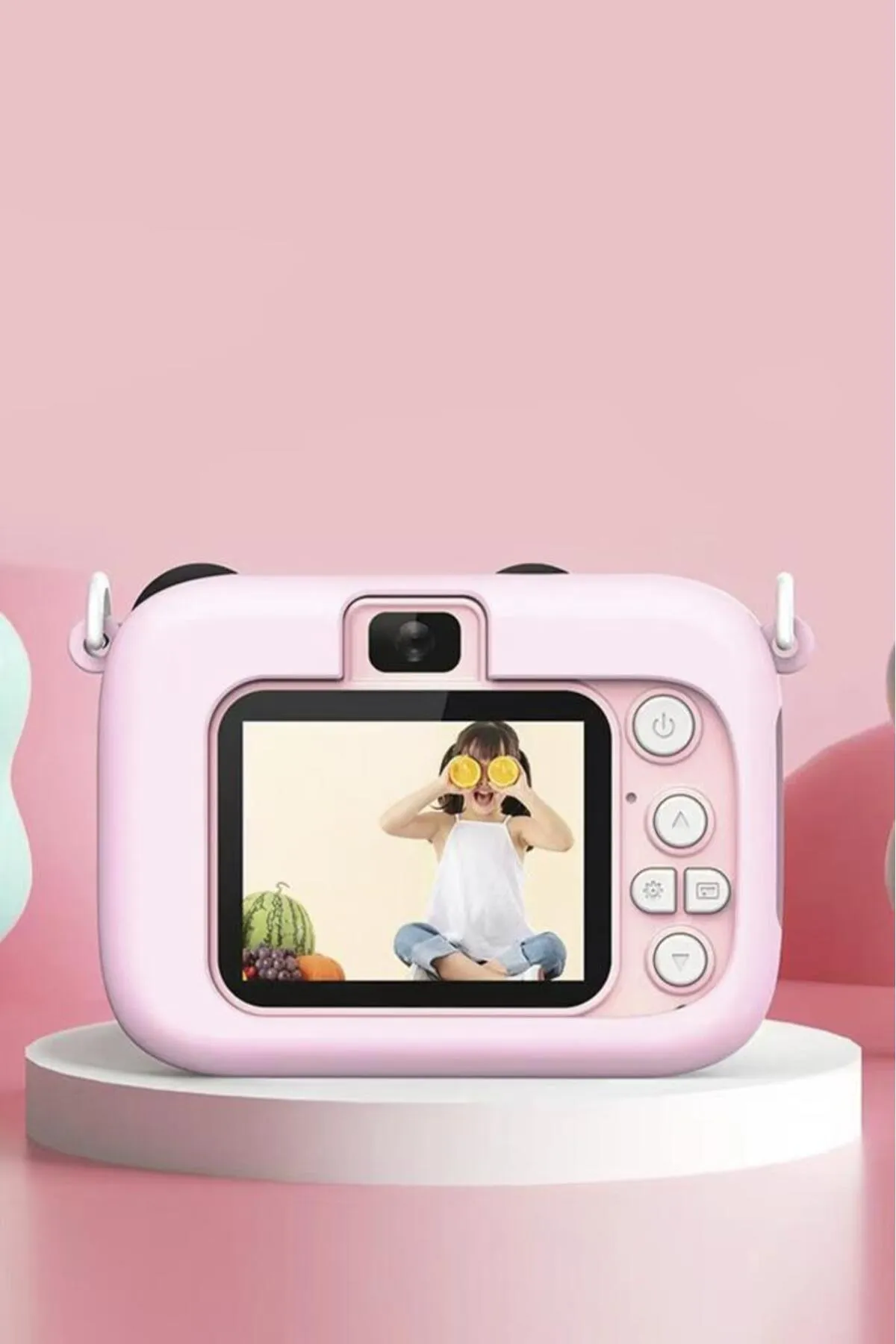 Torima CMR-16 Pembe Mini 1080p Hd Çocuk Kamera Dijital Fotoğraf Makinesi 2-0 Inç Ekran 5 Adet Oyun